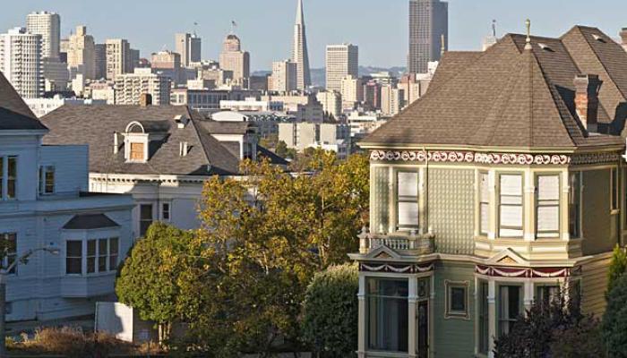 exterior view of buildings in San Francisco